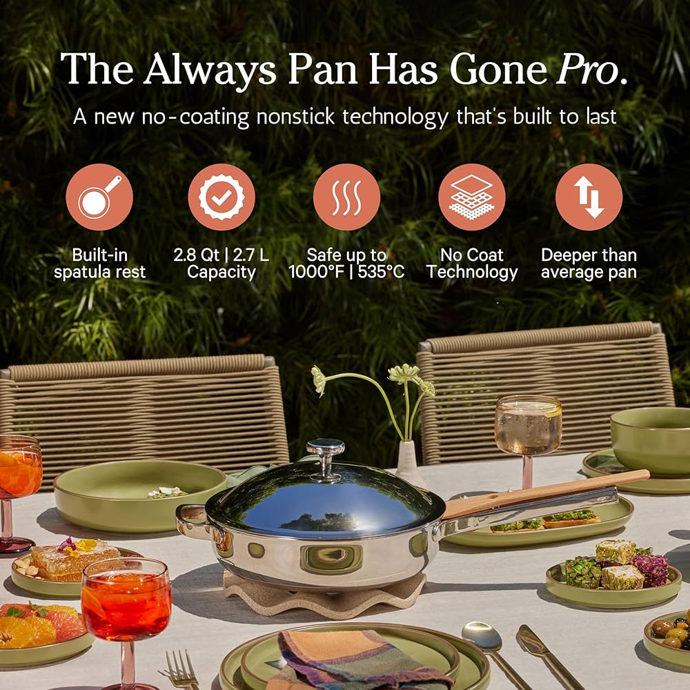 Trois raisons convaincantes d’adopter la tendance de la poêle Always Pan découvrez la poêle always pan, l’ustensile de cuisine polyvalent qui remplace jusqu’à 8 accessoires. idéale pour cuisiner sainement et facilement au quotidien avec style.