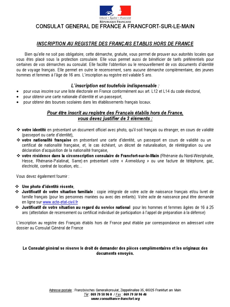 découvrez les principales raisons pour lesquelles il est important de s’inscrire au registre consulaire, pour bénéficier d’un accompagnement administratif, sécuritaire et social à l’étranger.