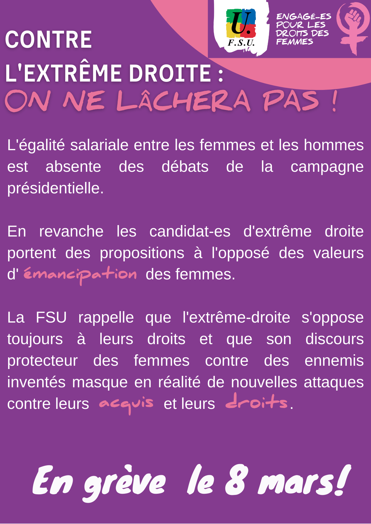 découvrez les raisons essentielles de s'engager pour l'égalité à l'occasion du 8 mars, journée internationale des droits des femmes, et contribuez à un monde plus juste.